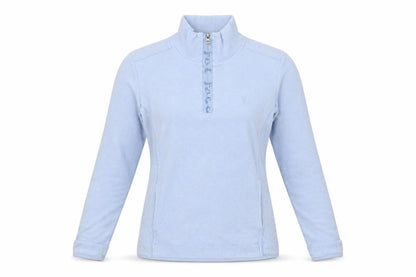 FatFace Women Blue Size 8 1/4 Zip Pullover Sweatshirt