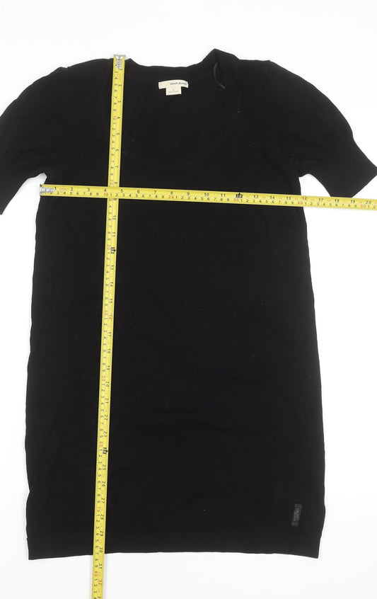 DKNY Jeans Women’s Black Short Sleeve Knit T-Shirt Dress Size S