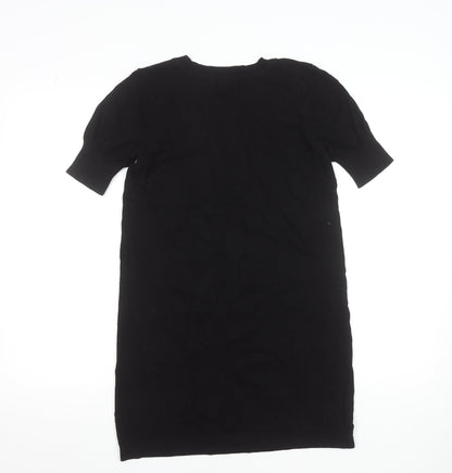 DKNY Jeans Women’s Black Short Sleeve Knit T-Shirt Dress Size S