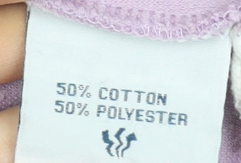 Womens UK Size 10 Fat Face Purple Henley Hoodie