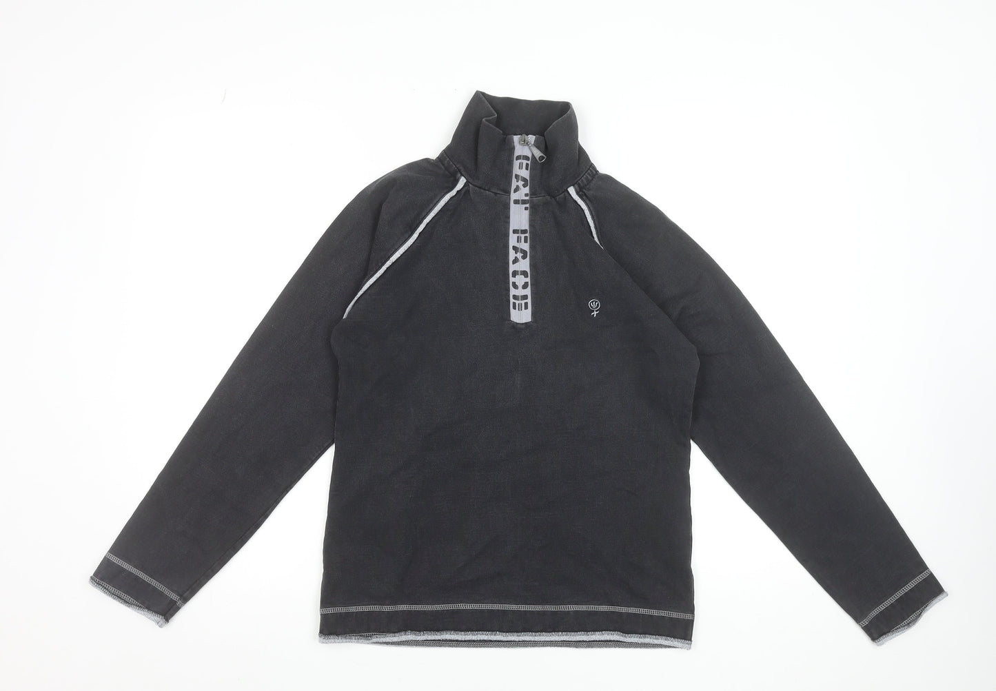 Womens UK Size 8 Fat Face Black Pullover Sweatshirt