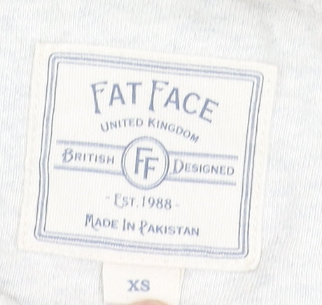 Womens UK Size XS FatFace Grey Pullover Hoodie