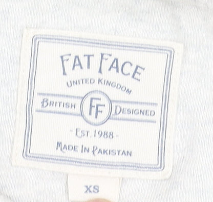 Womens UK Size XS FatFace Grey Pullover Hoodie