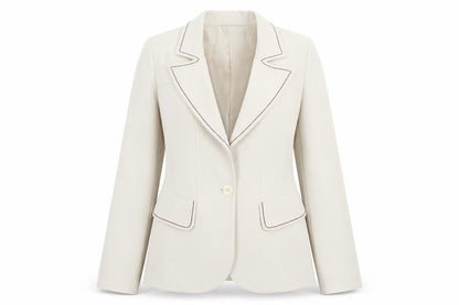 Womens UK Size 12 Studio F Regular Beige Blazer