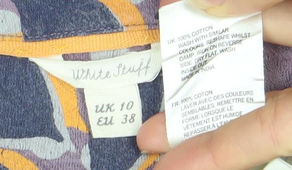 Womens UK Size 10 White Stuff Multicoloured Tunic Blouse
