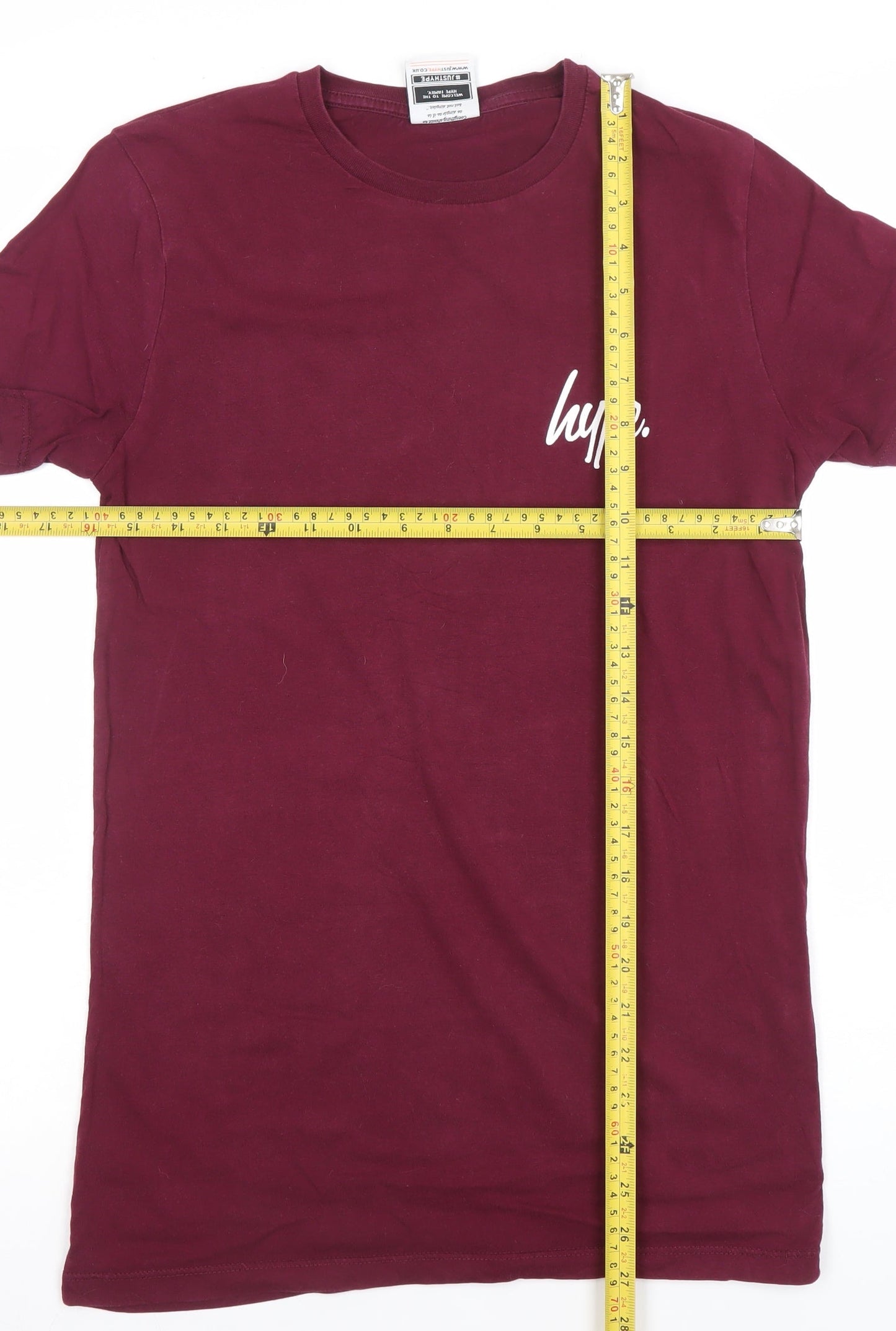 Mens UK Size S Hype Red  T-Shirt