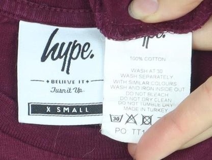Mens UK Size S Hype Red  T-Shirt