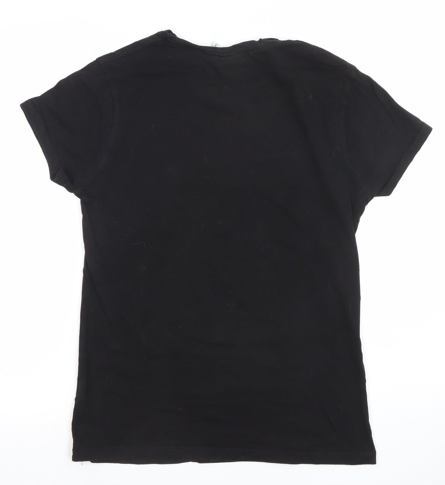 Womens UK Size 2XS RuPaul Black Basic T-Shirt
