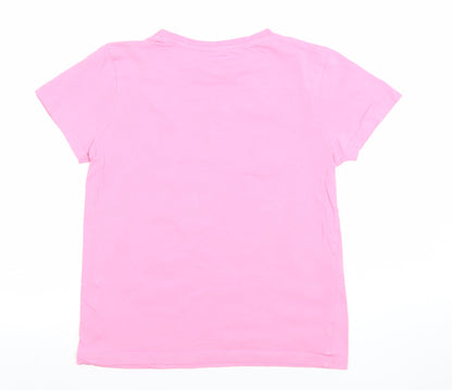 Girls UK Size 10-11 Years Disney at Primark Pink Basic T-Shirt
