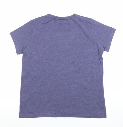 Girls UK Size 10-11 Years Harry Potter Blue Basic T-Shirt
