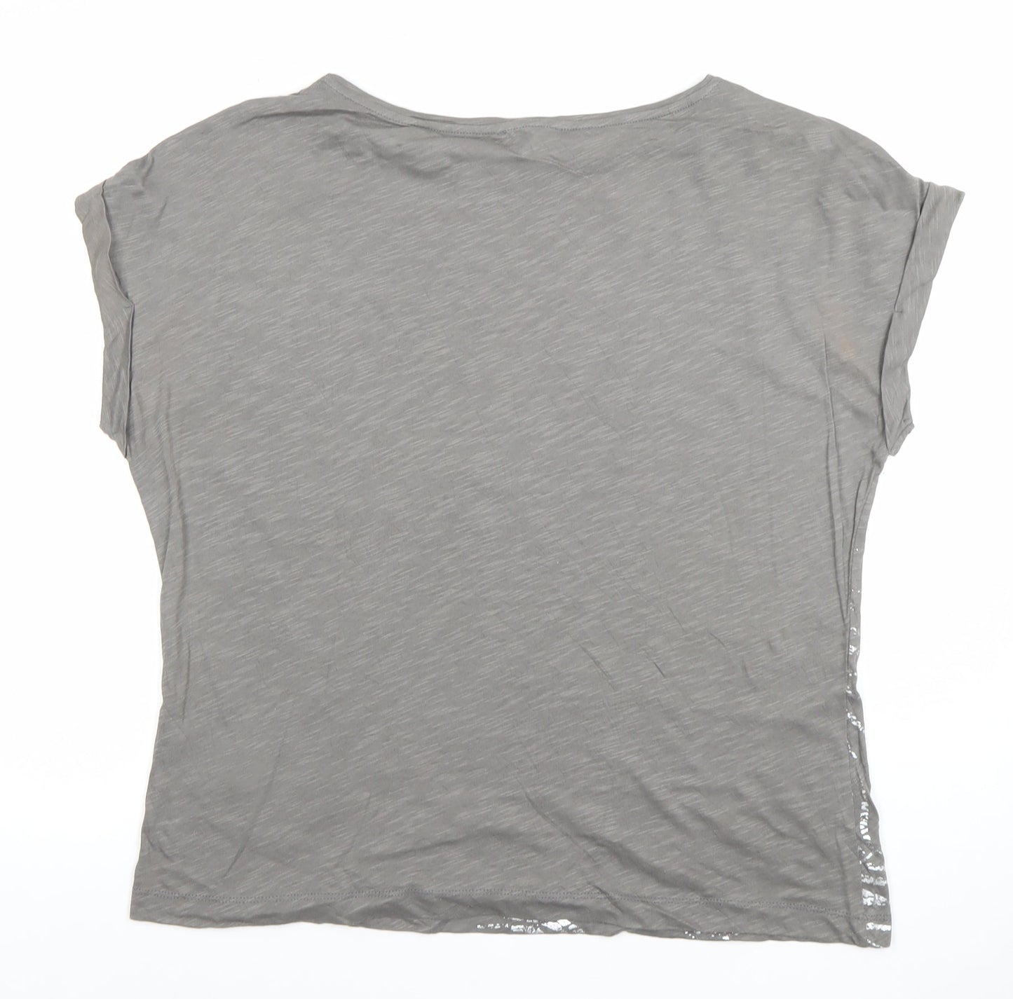 Womens UK Size 14 Phase Eight Grey Basic T-Shirt
