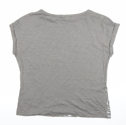 Womens UK Size 14 Phase Eight Grey Basic T-Shirt