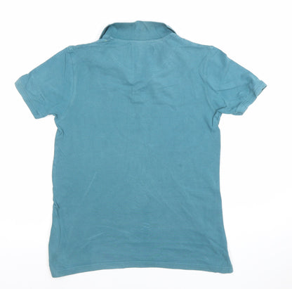 Boys UK Size 12-13 Years Lyle & Scott Blue Basic Polo