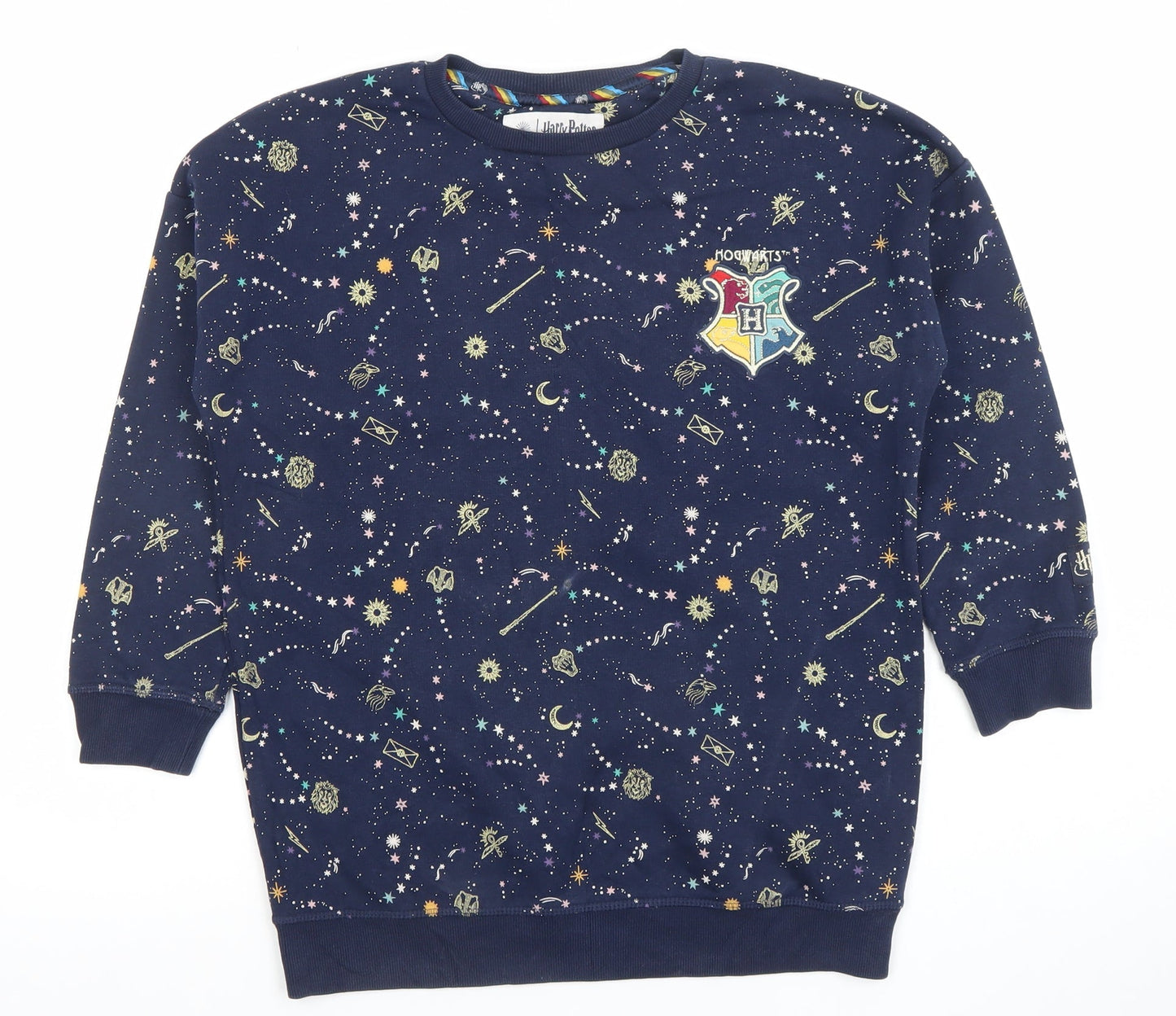 Marks and Spencer Girls Blue Harry Potter Hogwarts Nightshirt 9-10 Years