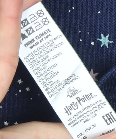 Marks and Spencer Girls Blue Harry Potter Hogwarts Nightshirt 9-10 Years