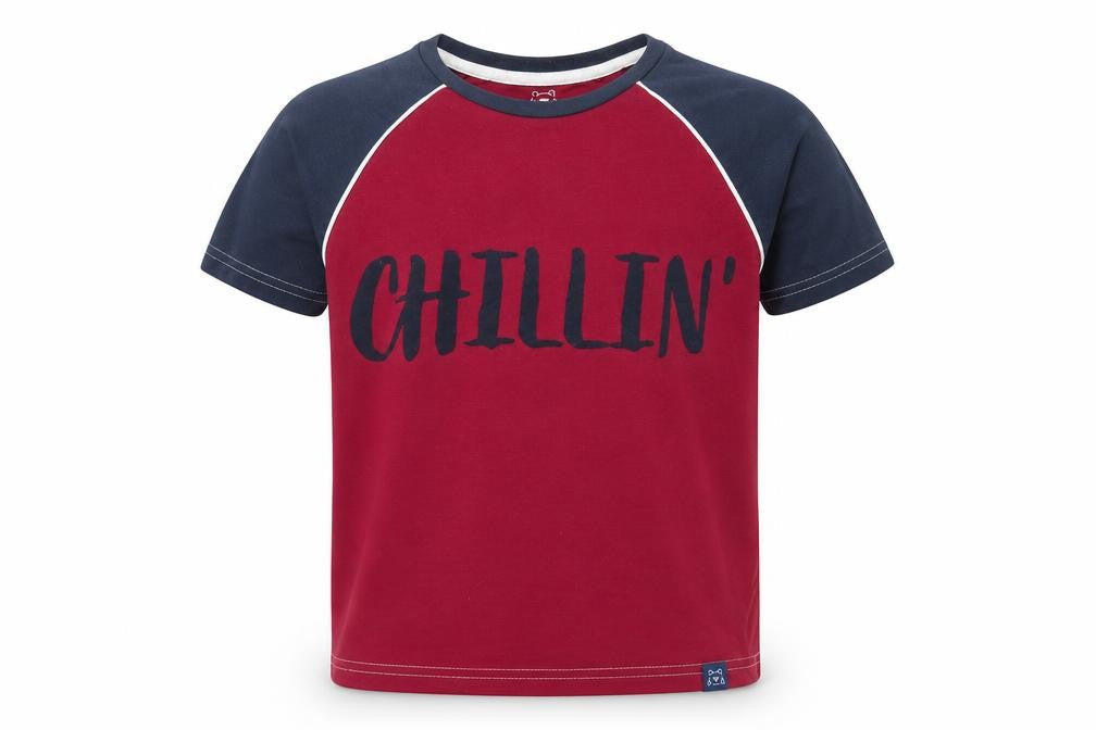Boys UK Size 10-11 Years Harry Bear Red Basic T-Shirt