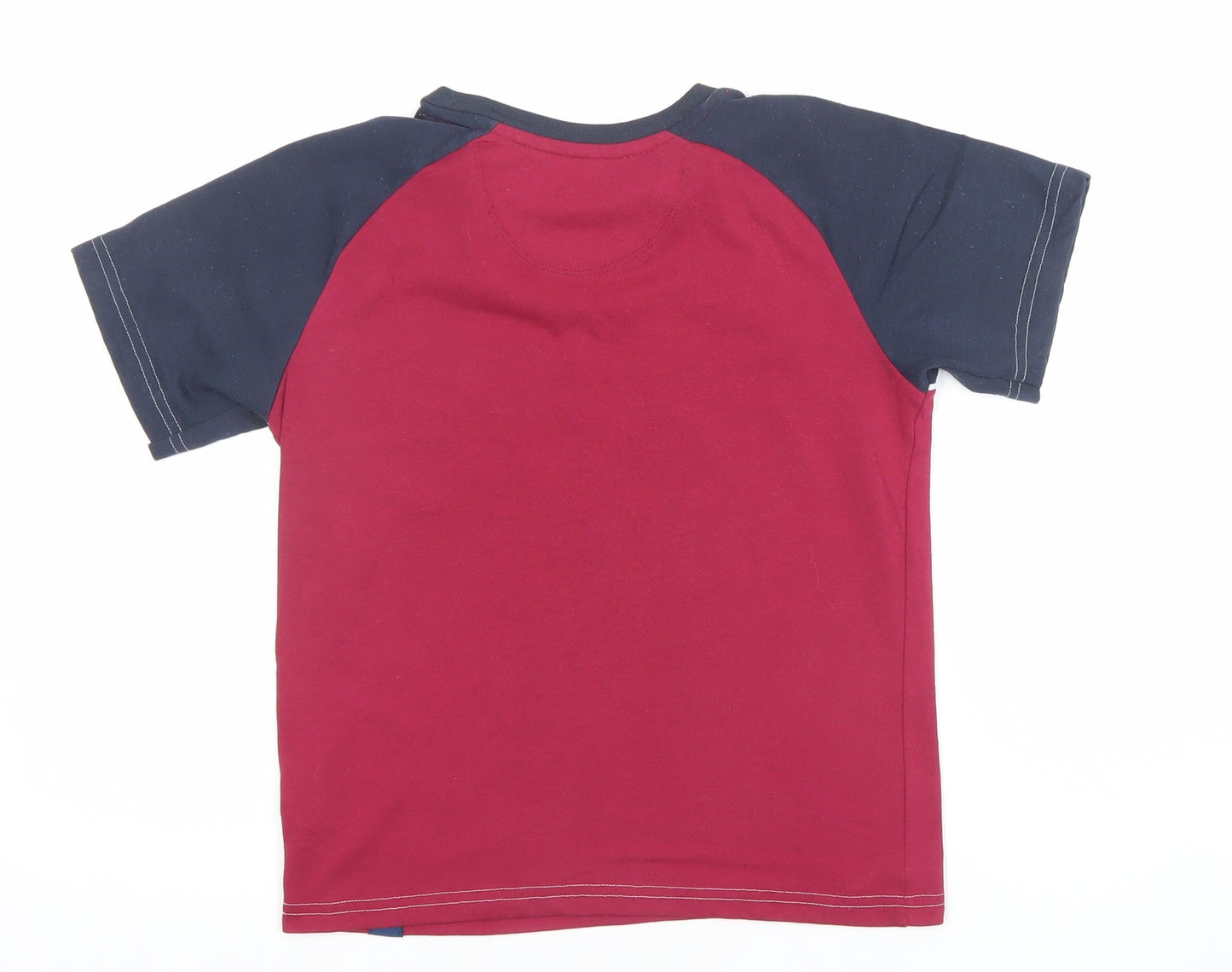 Boys UK Size 10-11 Years Harry Bear Red Basic T-Shirt