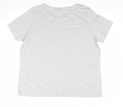 Womens UK Size 20 Dorothy Perkins Grey Basic T-Shirt