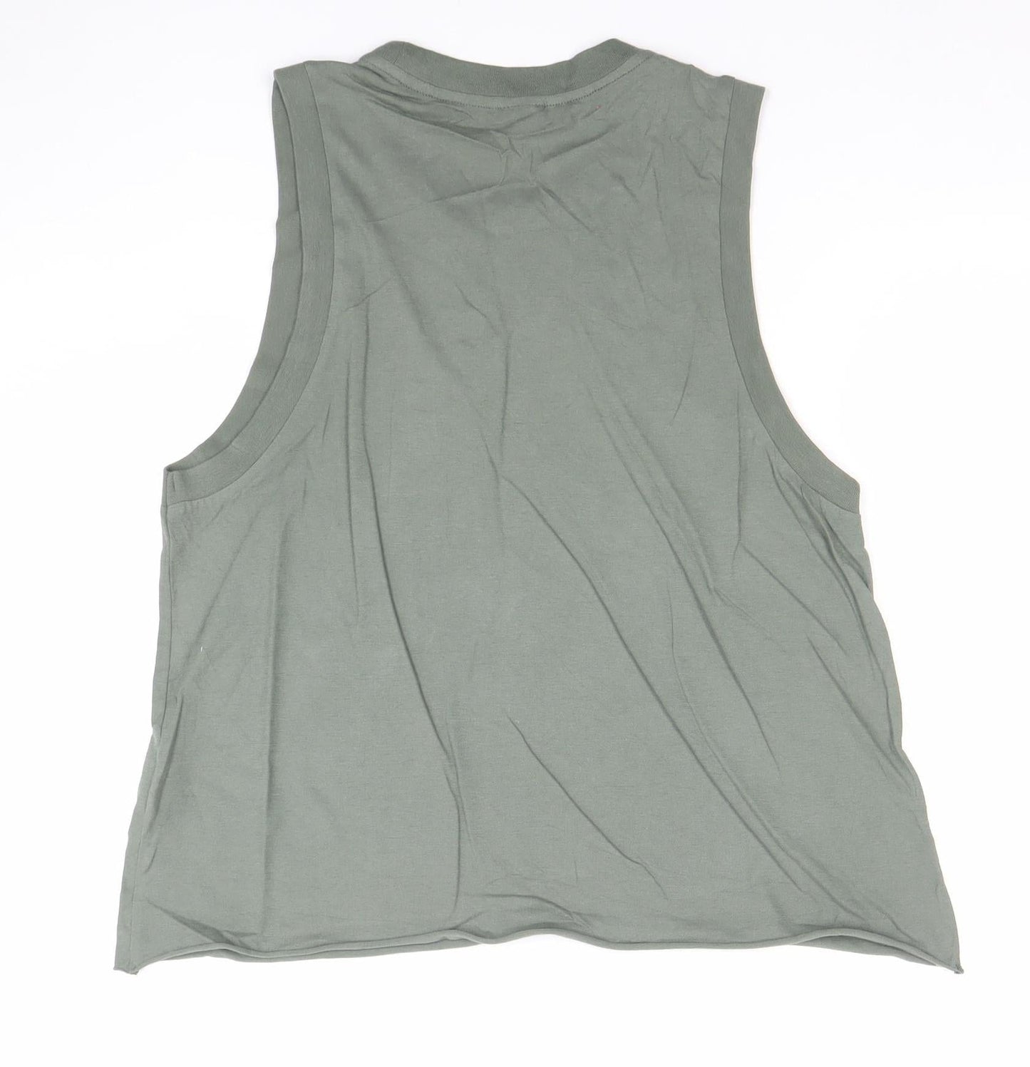 Womens UK Size M P.E Nation Green Basic Tank