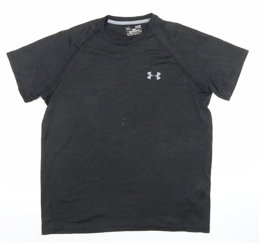 Under Armour Mens Black Medium HeatGear T-Shirt Active Gym Top