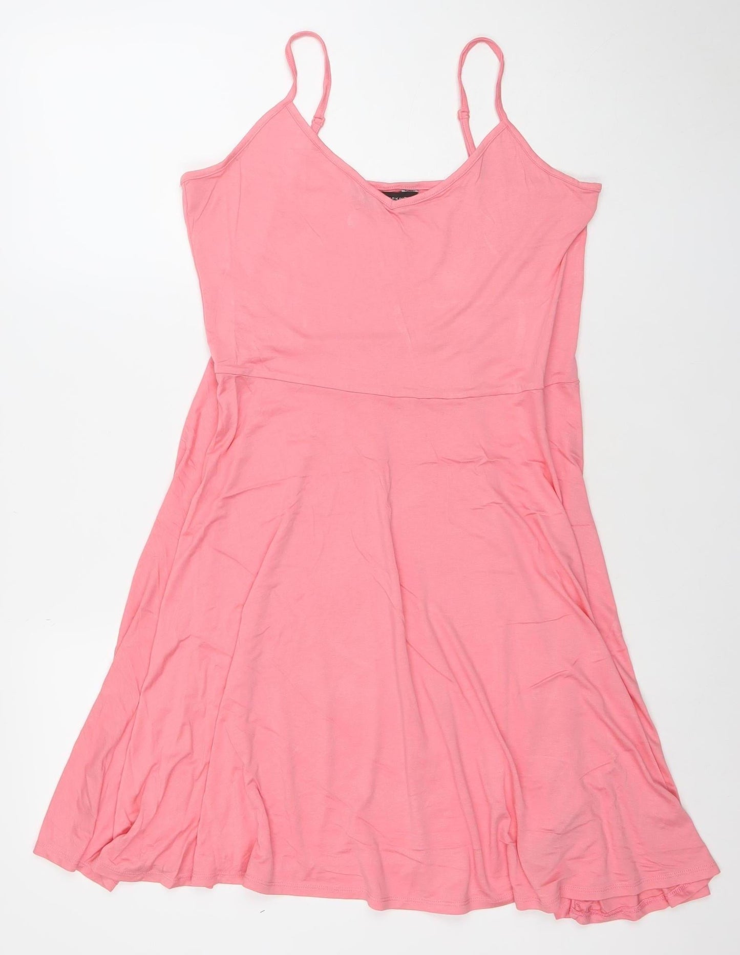 Dorothy Perkins Women’s Pink Jersey Slip Dress Size 14