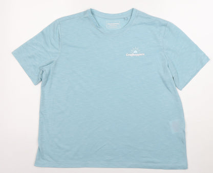 Craghoppers Womens Blue Short Sleeve Quick Dry T-Shirt Size 14