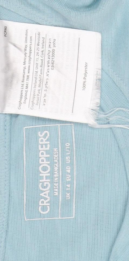 Craghoppers Womens Blue Short Sleeve Quick Dry T-Shirt Size 14