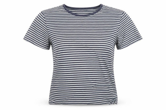 Womens UK Size S John Lewis Blue Basic T-Shirt