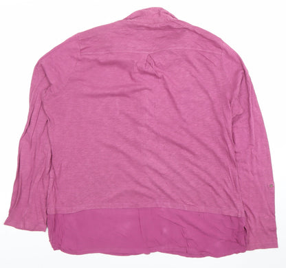 Womens UK Size 16 White Stuff Purple Tunic Button-Up
