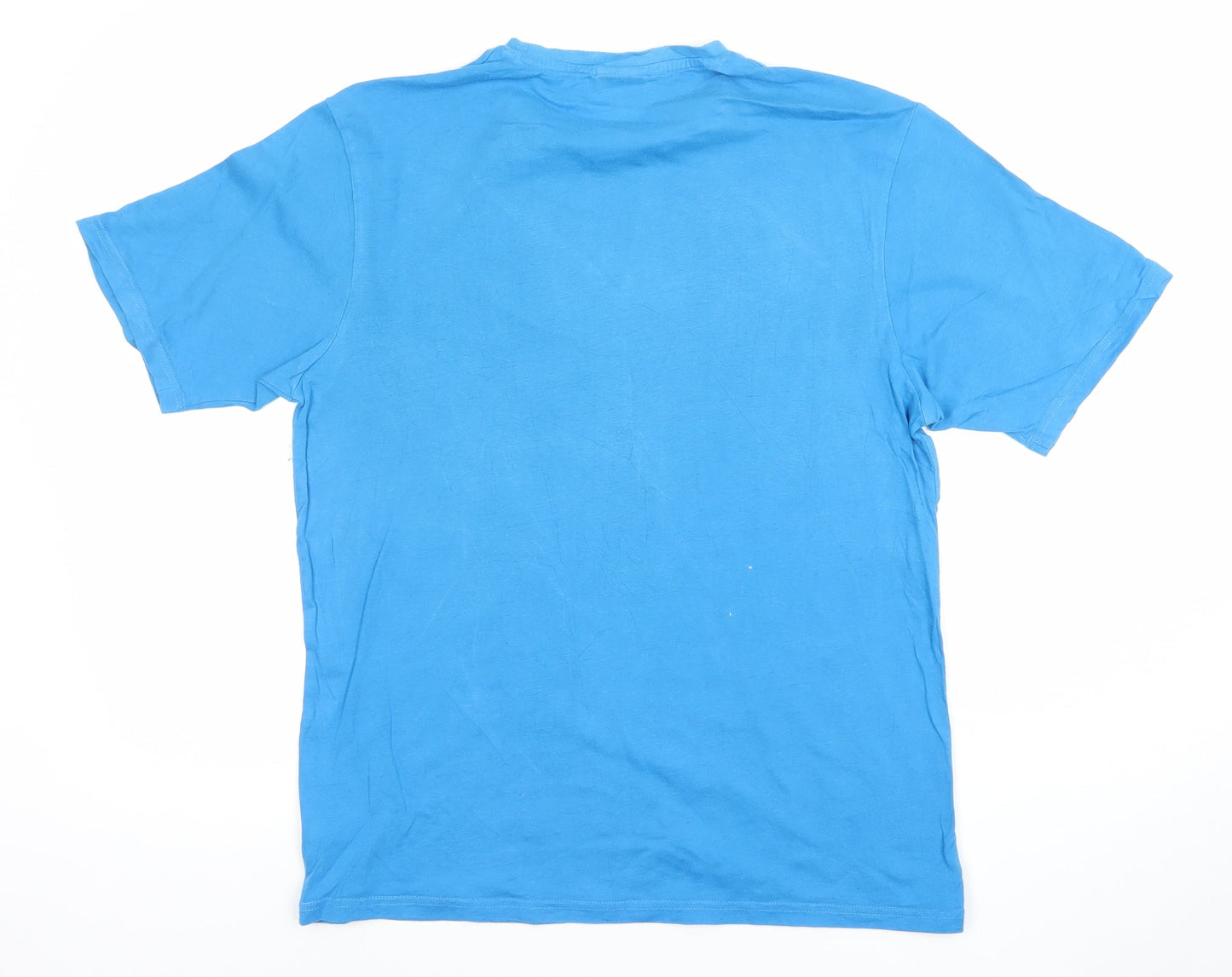 George Men’s Blue Cookie Monster Sesame Street Funny Graphic T-Shirt Small