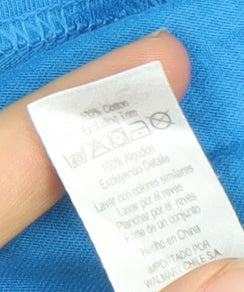 George Men’s Blue Cookie Monster Sesame Street Funny Graphic T-Shirt Small