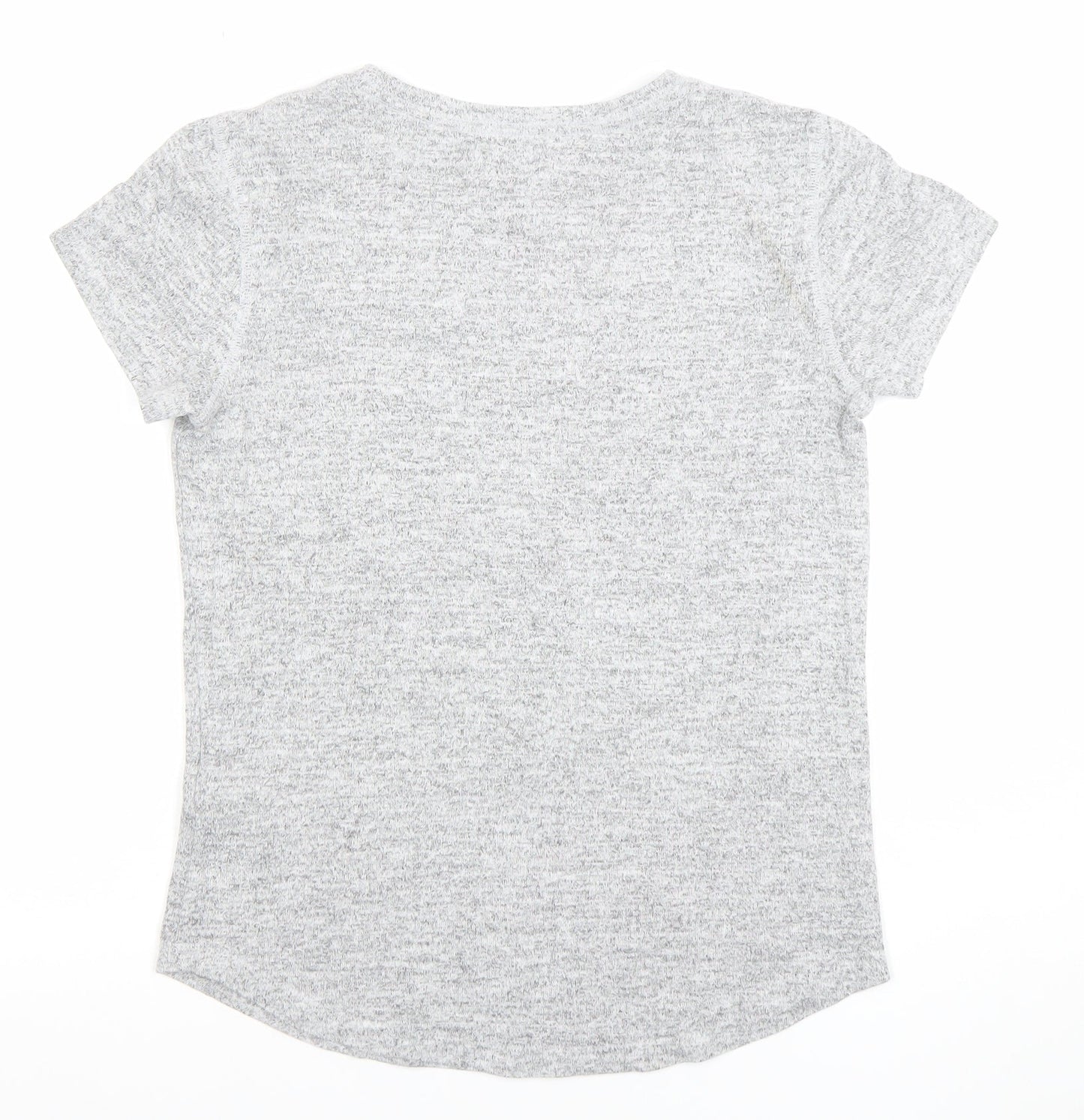 Womens UK Size S Abercrombie & Fitch Grey Basic T-Shirt