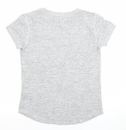 Womens UK Size S Abercrombie & Fitch Grey Basic T-Shirt