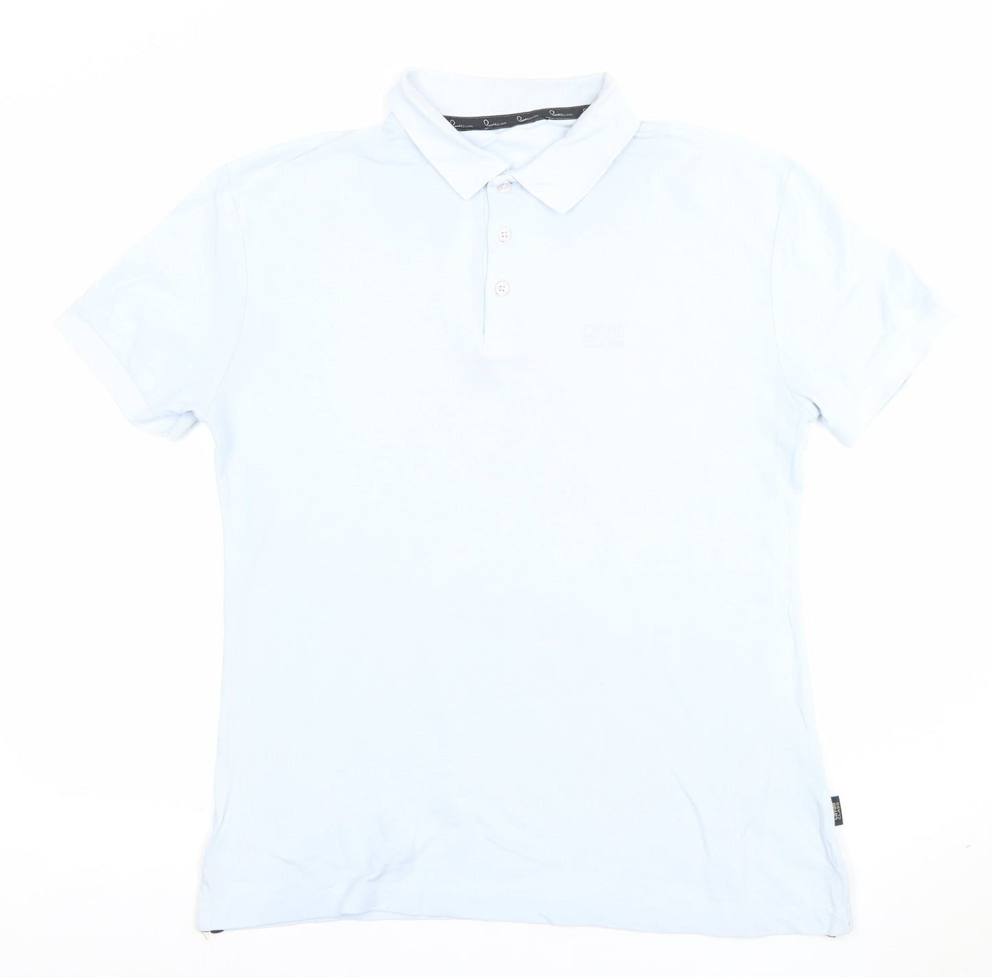 Armani Exchange Men's Blue Slim Fit Cotton Stretch Polo Shirt Size L