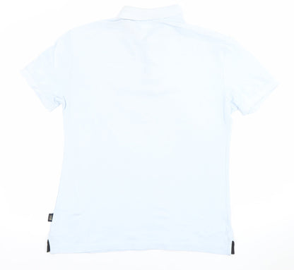 Armani Exchange Men's Blue Slim Fit Cotton Stretch Polo Shirt Size L