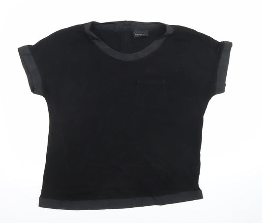 Womens UK Size 14 NEXT Black Basic Blouse