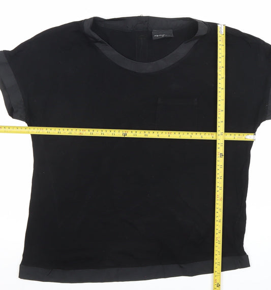 Womens UK Size 14 NEXT Black Basic Blouse