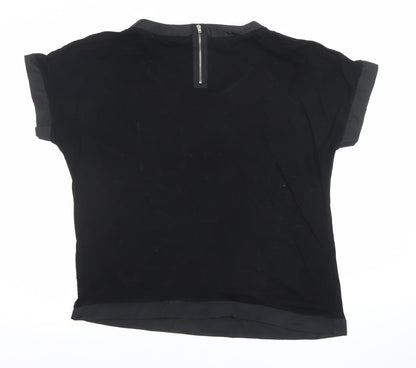 Womens UK Size 14 NEXT Black Basic Blouse