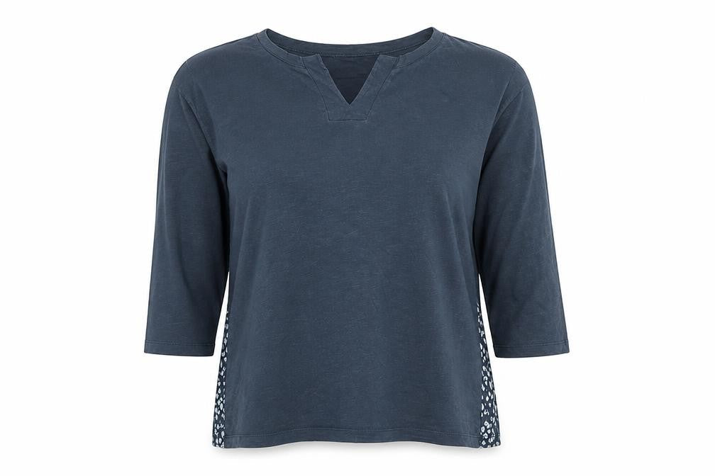 Womens UK Size 10 Mistal Blue Tunic Blouse