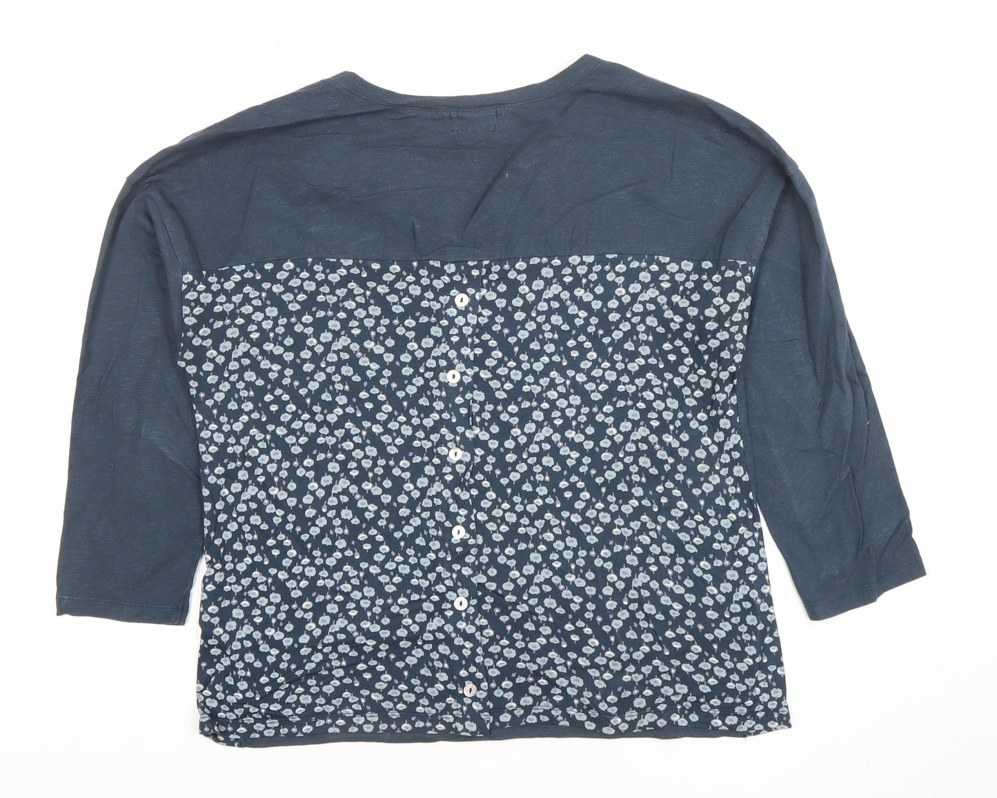 Womens UK Size 10 Mistal Blue Tunic Blouse
