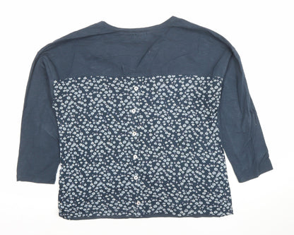 Womens UK Size 10 Mistal Blue Tunic Blouse