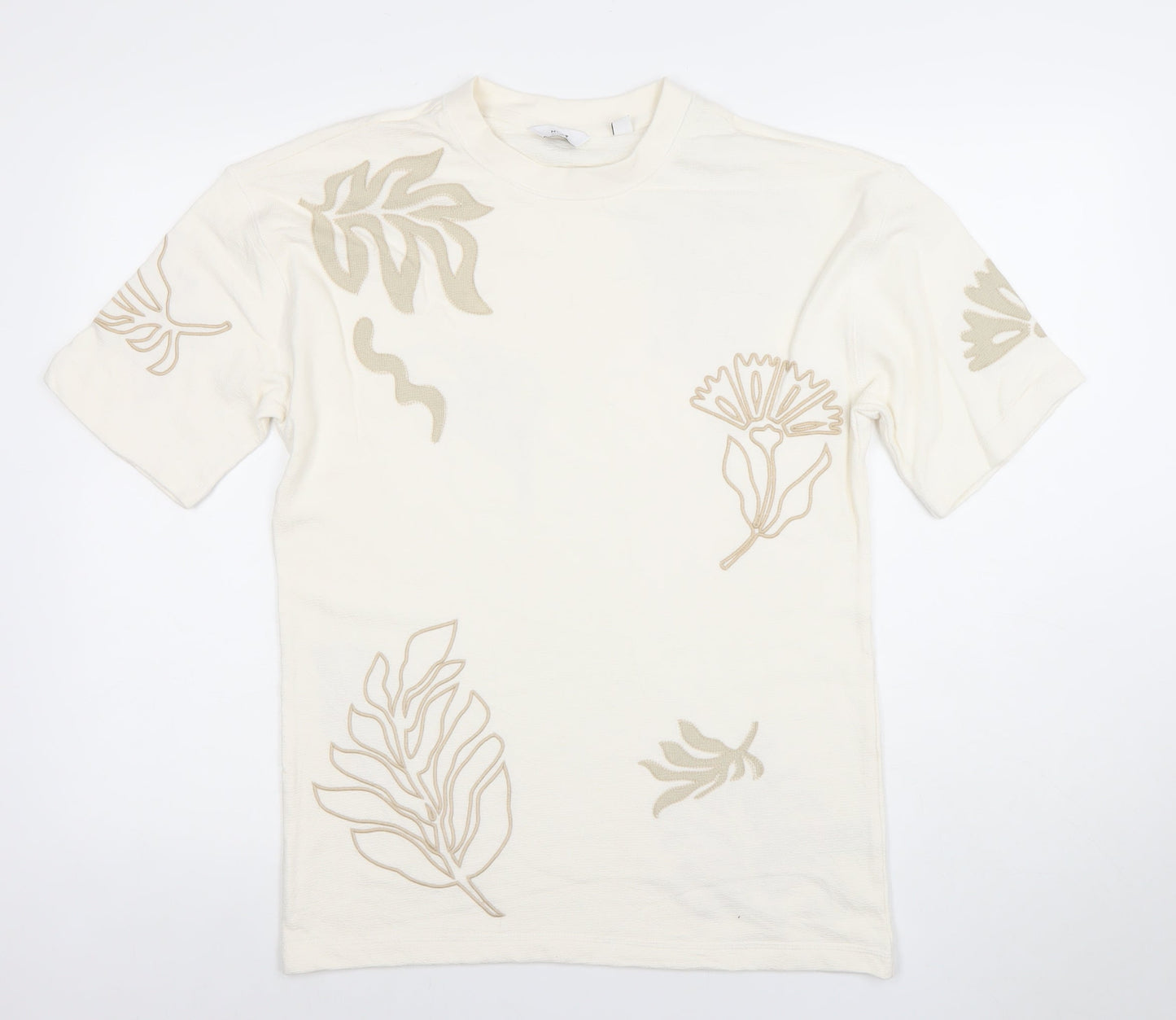 Mens UK Size XS NEXT Ivory  T-Shirt