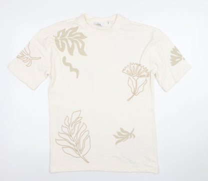 Mens UK Size XS NEXT Ivory  T-Shirt