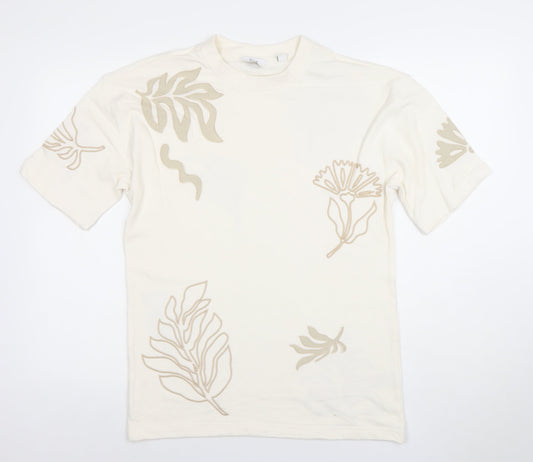 Mens UK Size XS NEXT Ivory  T-Shirt