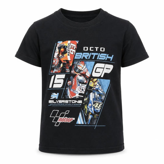 Boys UK Size XS Gildan Black Basic T-Shirt