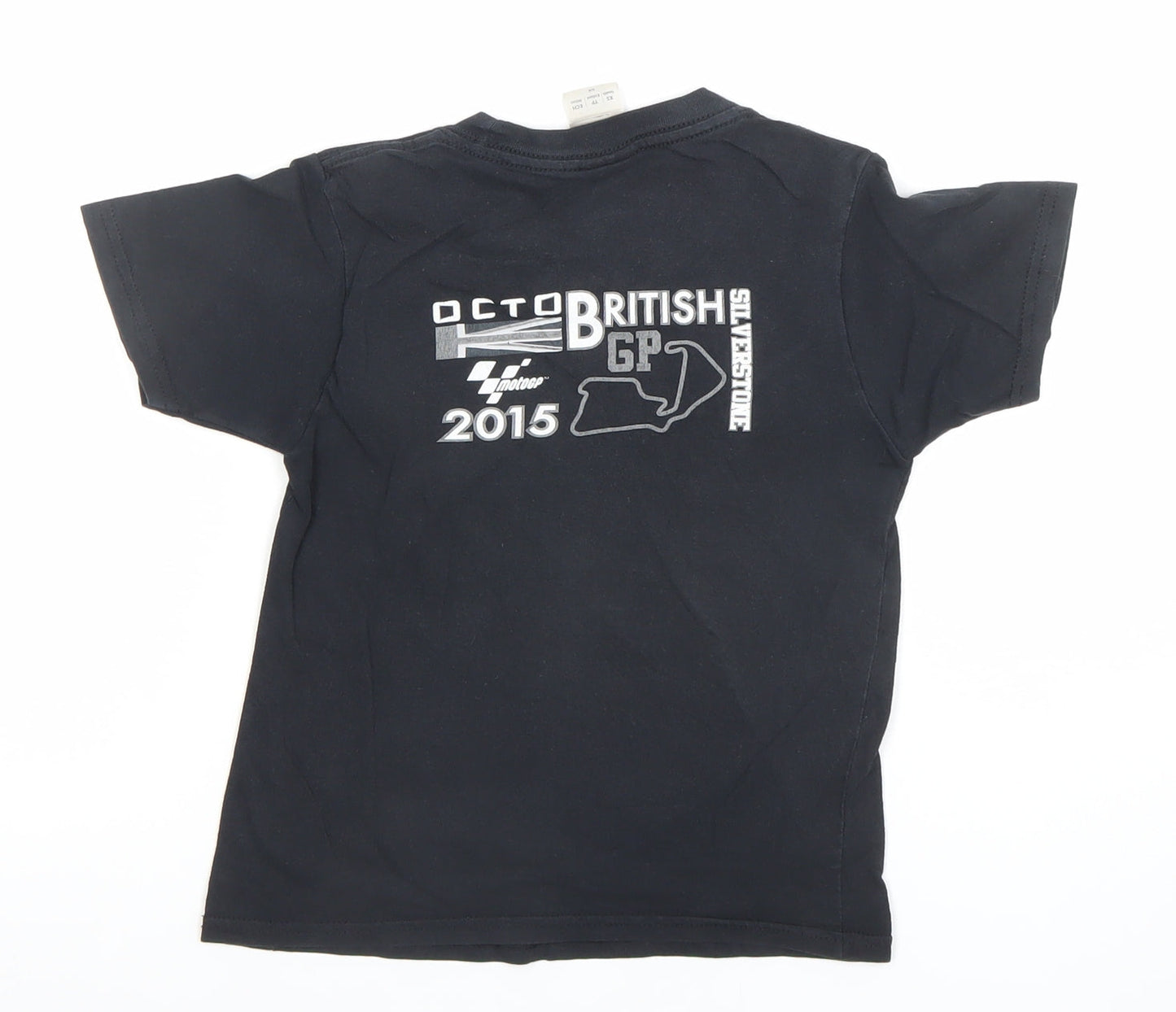Boys UK Size XS Gildan Black Basic T-Shirt