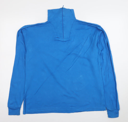 Mens UK Size L Trespass Blue Full Zip Sweatshirt