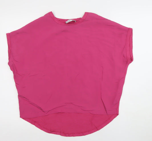 Womens UK Size 6 NEXT Pink Basic Blouse