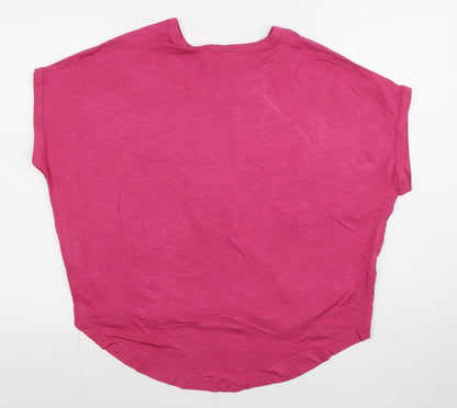 Womens UK Size 6 NEXT Pink Basic Blouse
