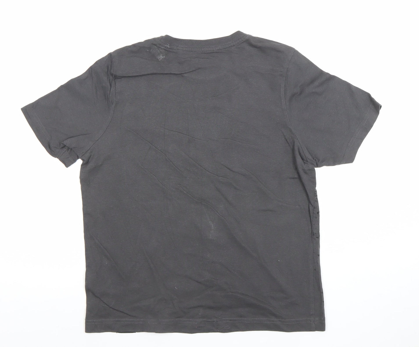 Boys UK Size 11-12 Years No Fear Black Basic T-Shirt
